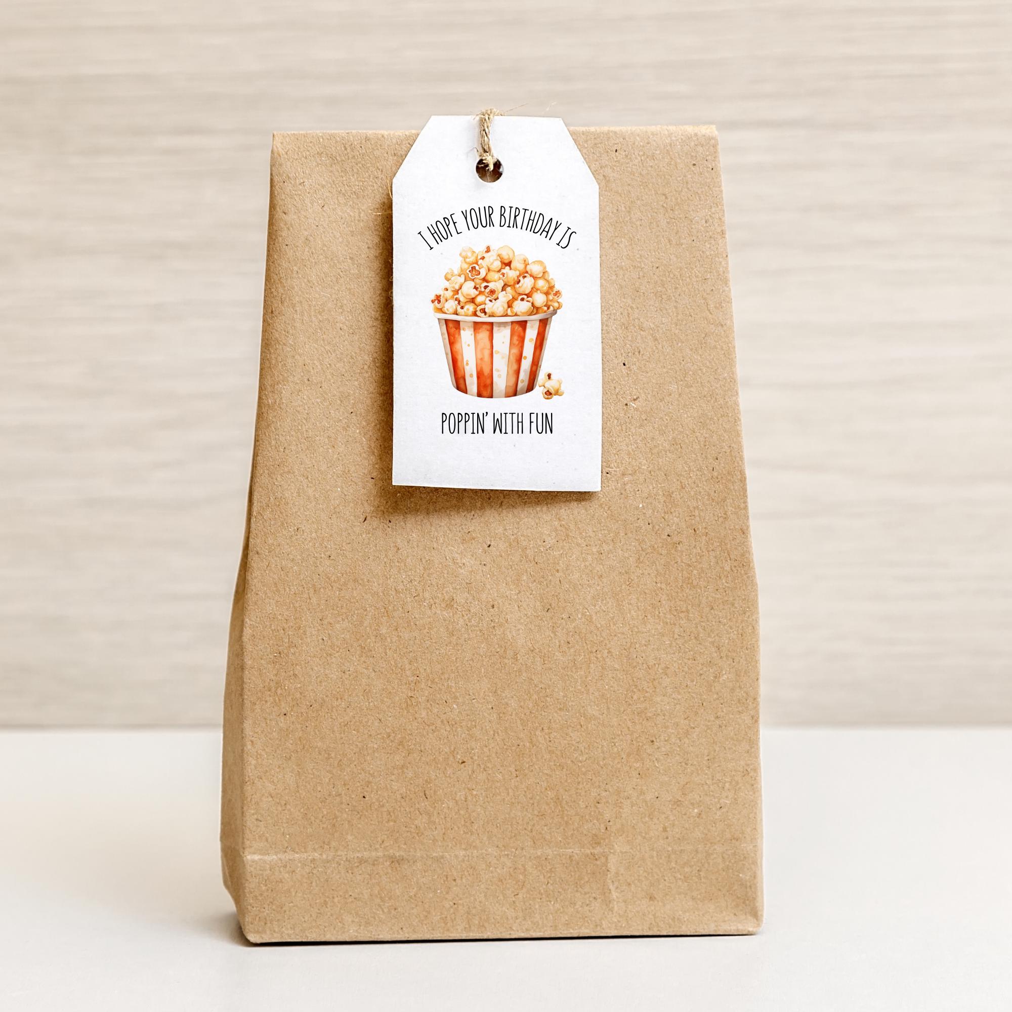 Printable Gift Tag | I Hope Your Birthday is Poppin' Wit Fun | Digital ...