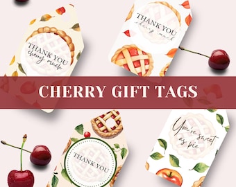 Printable Gift Tag | Cherry Pie Gift Tag | Digital Download
