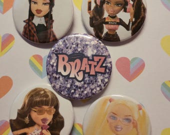 SPRING SALE Cute Bratz Pins Set Cloe Yasmin Sasha Jade