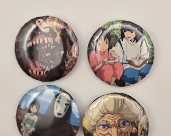 Studio Ghibli Spirited Away Set Of 4 Pins