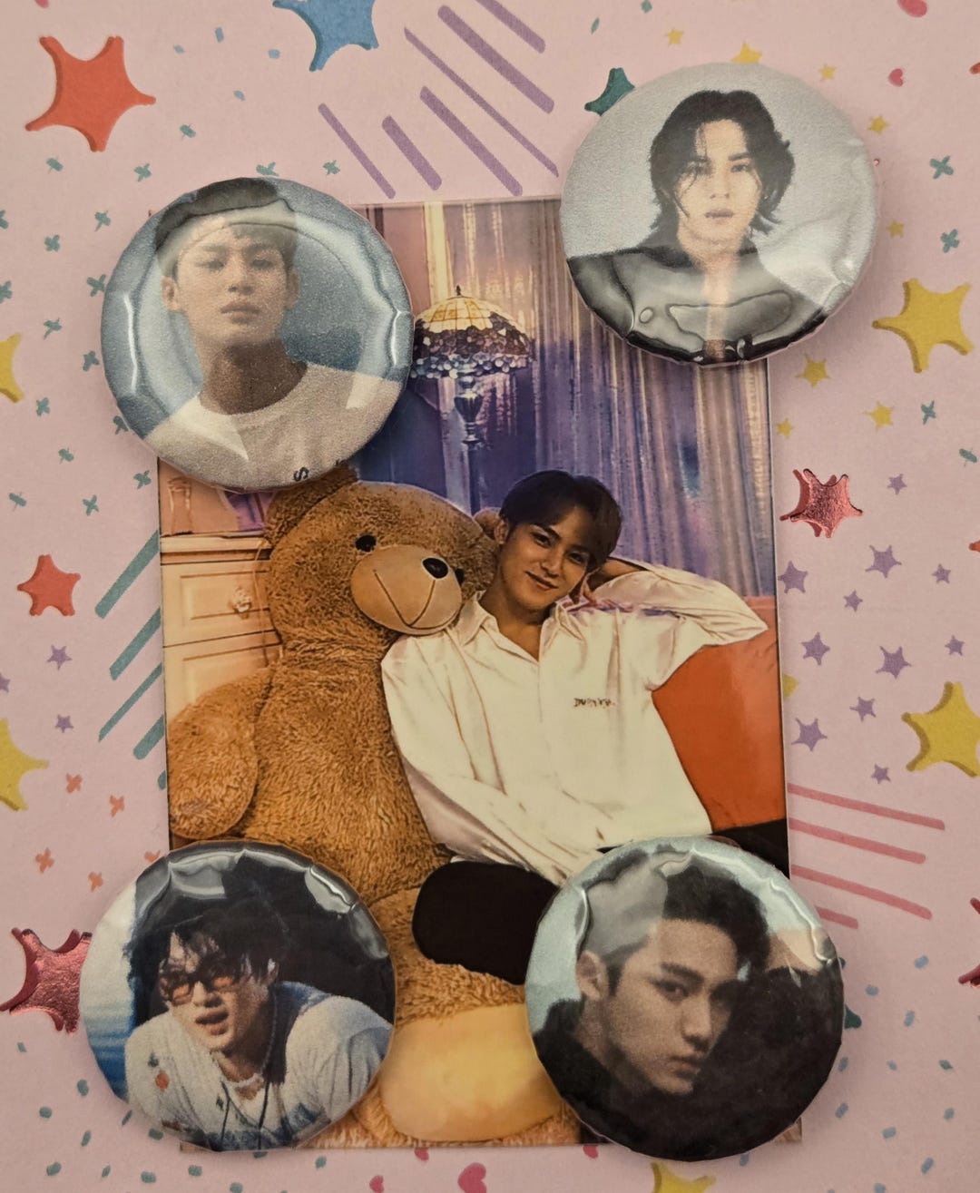 SEVENTEEN Kpop Group Mingyu Button Pins and Photo Set - Etsy