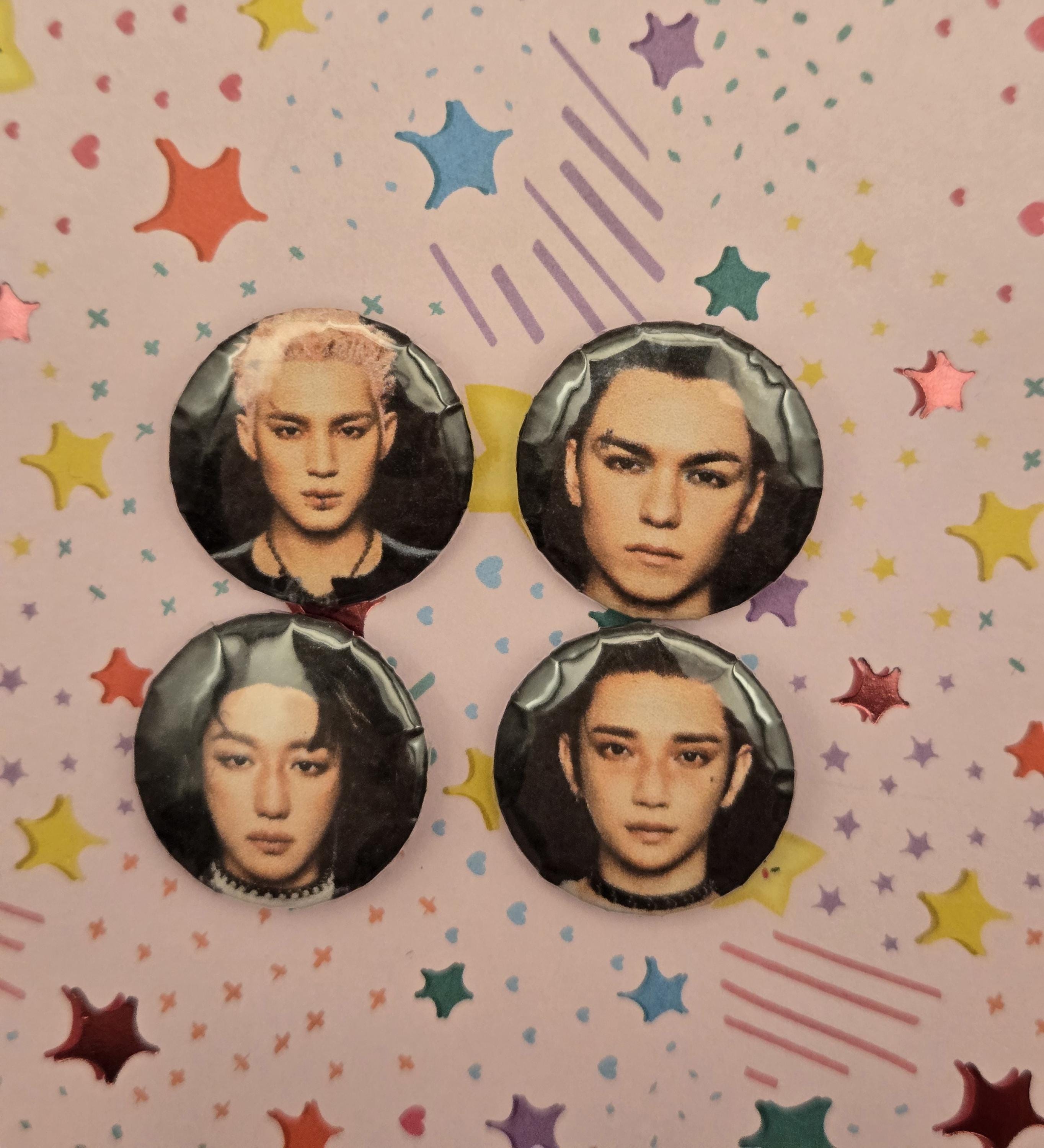 Seventeen Happy Burstday Set of 4 Pins - Etsy