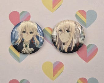 Violet Evergarden Anime Set of 2 Pins