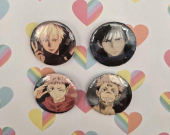 SPRING SALE Jujutsu Kaisen Set Of 4 Anime Pins
