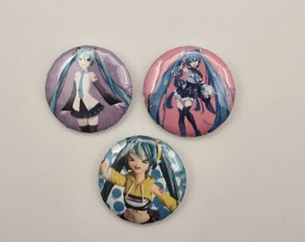 Hatsune Miku Pop Icon Trio Pins Set