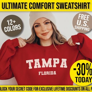 Tampa Florida Sweatshirt Unisex Tampa Crewneck