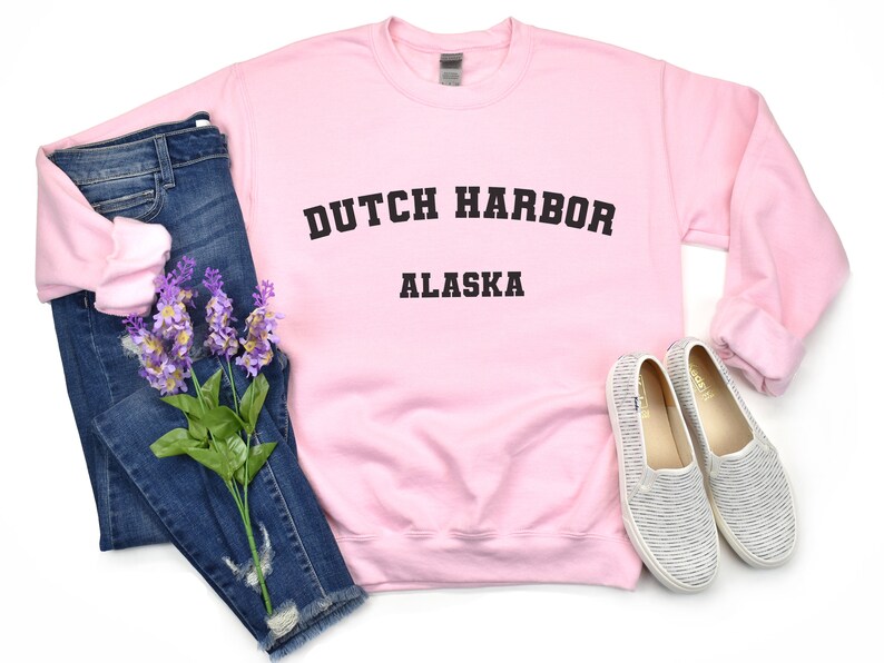 Dutch Harbor Sweatshirt Soft Cozy Dutch Harbor AK Crewneck Sweater