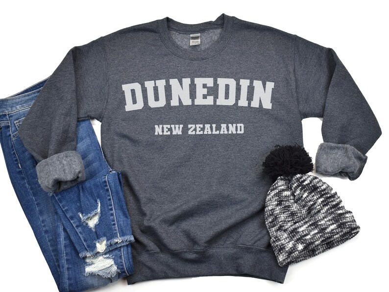 Dunedin New Zealand Sweatshirt Unisex Dunedin Pullover Crewneck Etsy UK