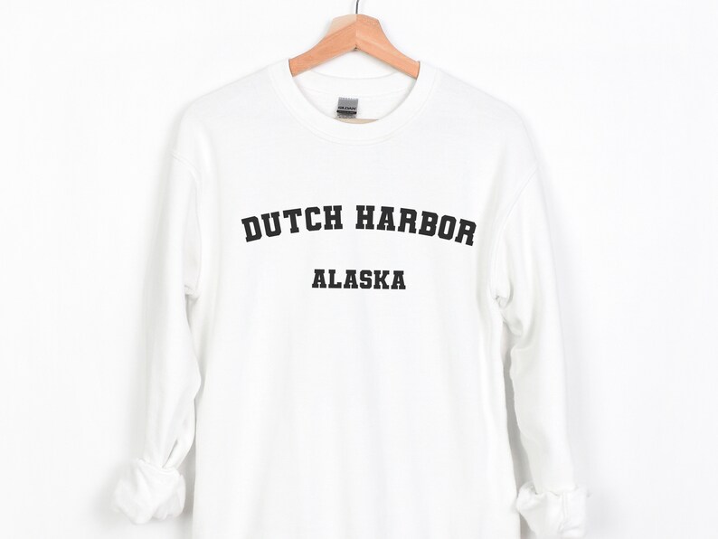 Dutch Harbor Sweatshirt Soft Cozy Dutch Harbor AK Crewneck Sweater
