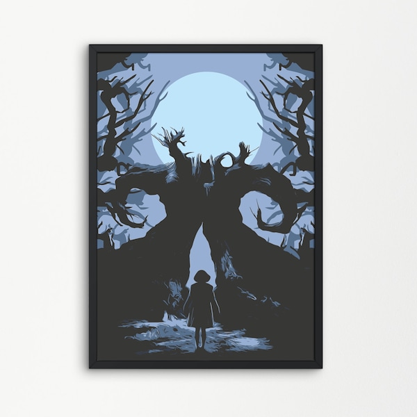 Pan's Labyrinth movie poster print, wall art, minimalist poster, film poster