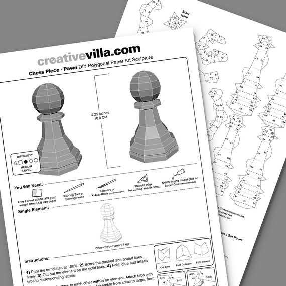 Download a Printable Paper Chess Set That You Can Make at Home – Scout Life  magazine