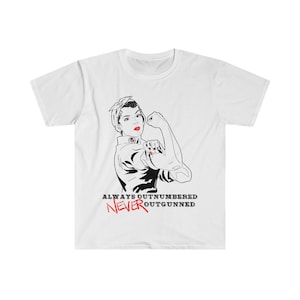 Rosie the Riveter Unisex Softstyle Graphic T-Shirt