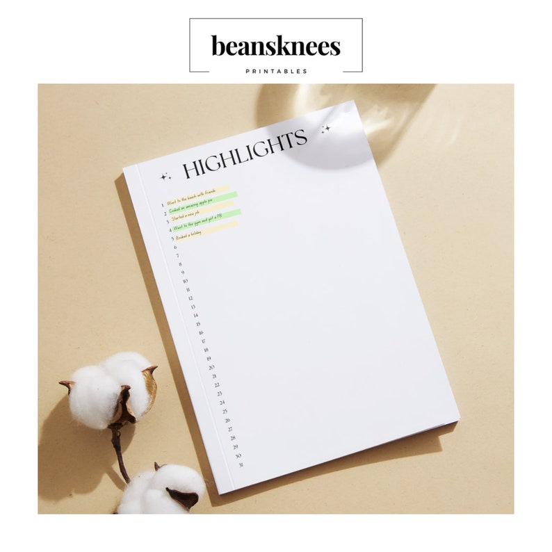 Printable Premade Bullet Journal Health Tracking Goal Setting Monthly ...