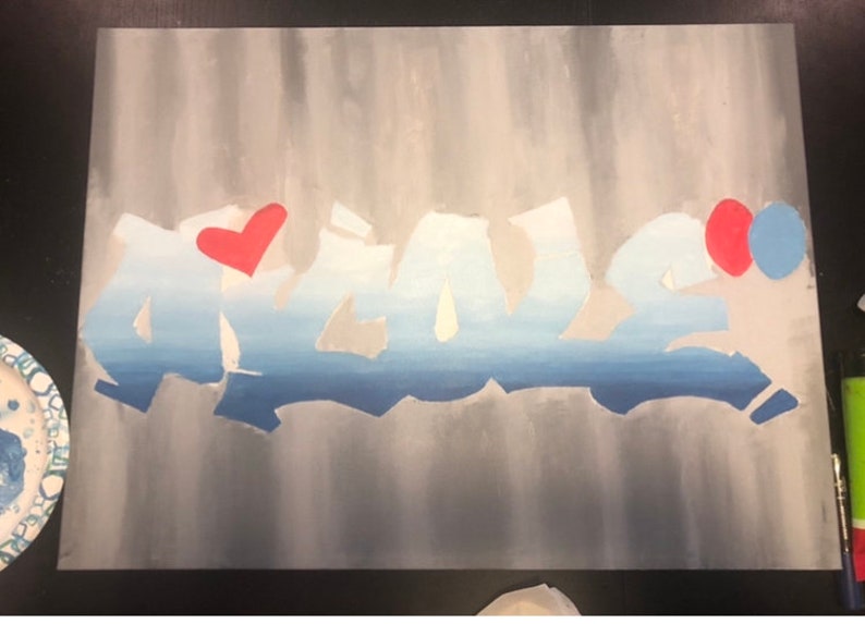 Custom Graffiti Art Etsy