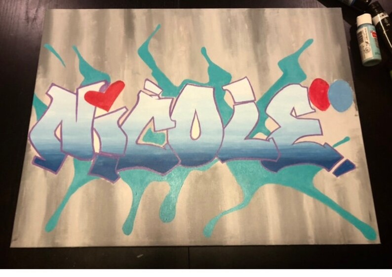 Custom Graffiti Art Etsy