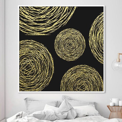 Abstract Golden Black Painting Golden Wall Art Oil Painting Art, Abstract Wall Decor, Modern Art, Gray Abstract Art, Gold shops Foil Oil Painting