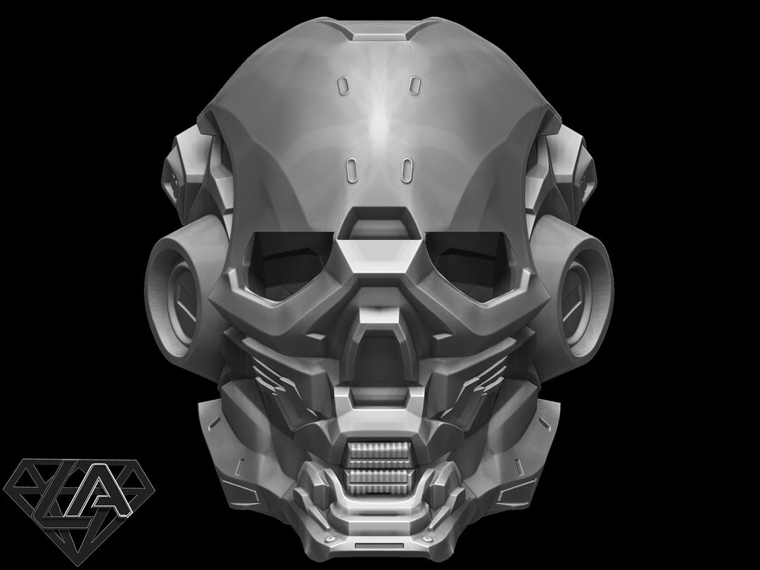 Halo Locus Custom Helmet 3d Print Model Etsy