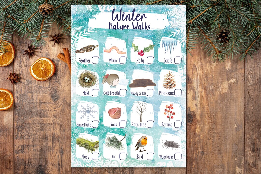 PRINTABLE, Nature Walks, Forest School, Scavenger Hunt, Spotter Sheet ...