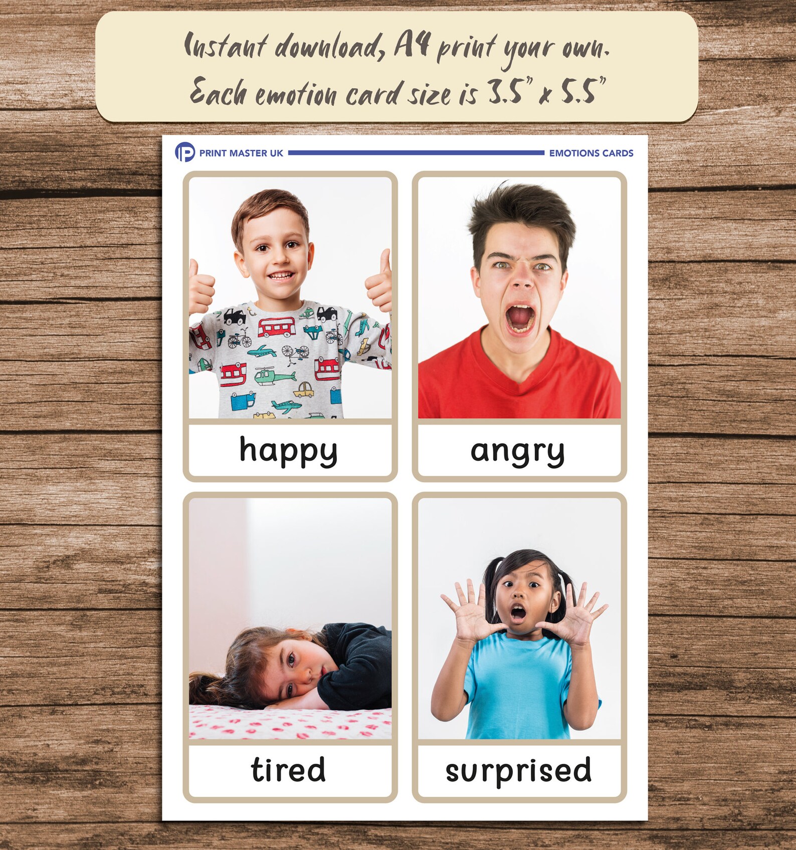 PRINTABLE Emotions Social Emotional Behavioural Learning - Etsy