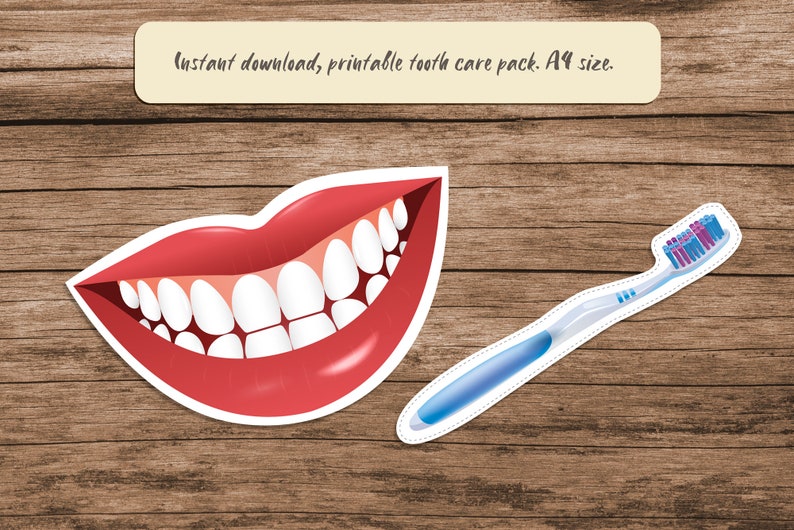 PRINTABLE Tooth Teeth Oral Care/ Hygiene Dental EYFS Etsy