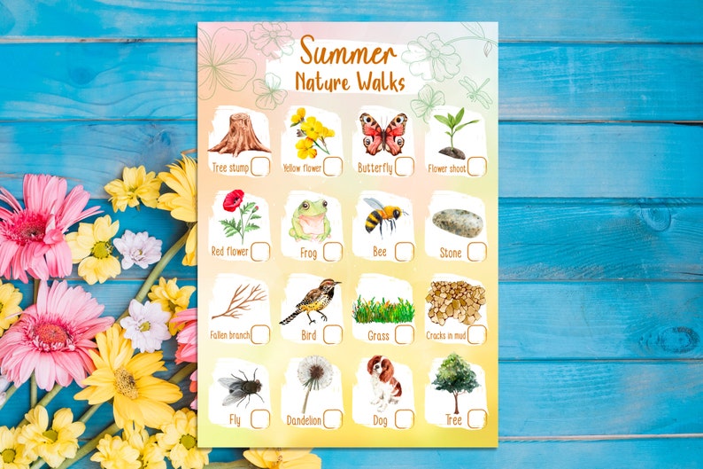 PRINTABLE, Instant Download, Spring, Summer, Autumn, Winter, Nature ...