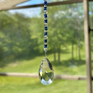 Handmade crystal sun catcher, prism sun catcher, rainbow reflections, window art, window decoration, gift for special occasion