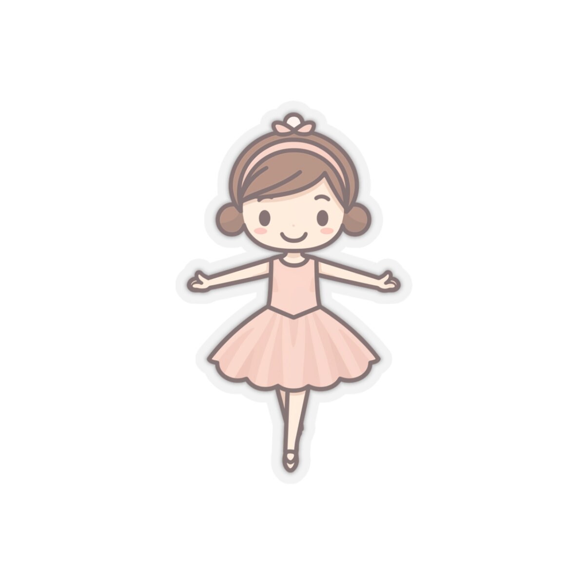 Cute Ballerina Vinyl Sticker, Ballet Lover Gift - Etsy