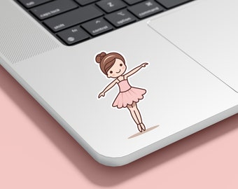 Ballerina Sticker, Ballet Dancer Gift, Ballet Decor, Vinyl Stickers