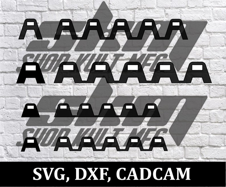 Weld on Zip Tie Tabs, SVG, DXF, Cadcam, Cnc, Laser, Plasma, Waterjet