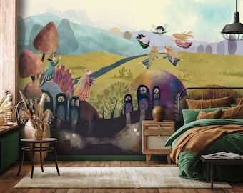 Children Wallpaper - ON ANY SIZE - a magical world of fairies and elves