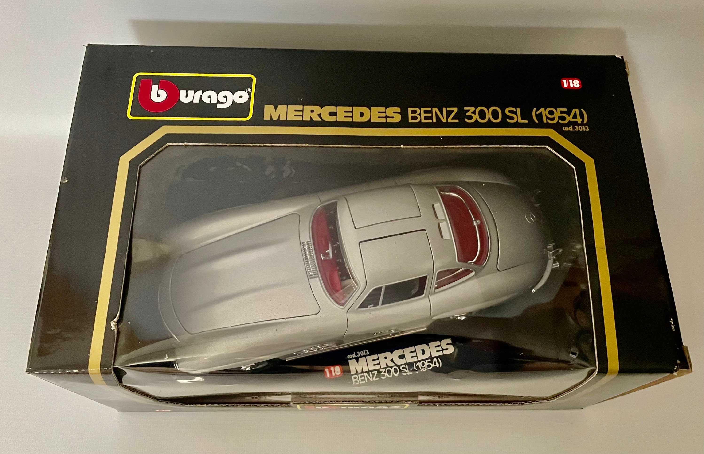 Burago 1/18 Scale Diecast 3013 1954 Mercedes Benz 300 SL - Etsy