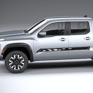 Premium Side Rocker Panel Stickers for Nissan Frontier 2022-2025 – Custom Vinyl Decals, Easy Install, Weatherproof & Long-Lasting Design!
