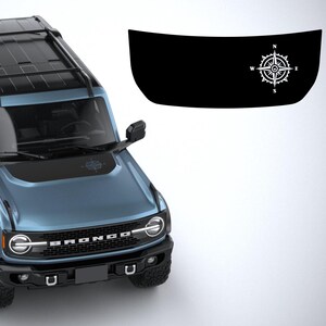 Hood graphic sticker Vinyl decal fits Ford Bronco 2021-2024