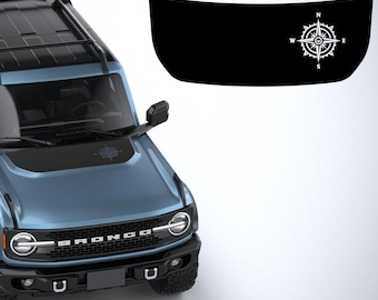 Hood graphic sticker Vinyl decal fits Ford Bronco 2021-2024