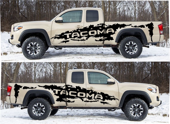 EXTRA LARGE!!! SIDE Vinyl Decal Fits Toyota Tacoma 2016 - 2021
