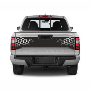 Premium achterklepstickers voor Nissan Frontier 2022-2025 – aangepaste vinylstickers, eenvoudig te installeren, weerbestendig en duurzaam ontwerp!