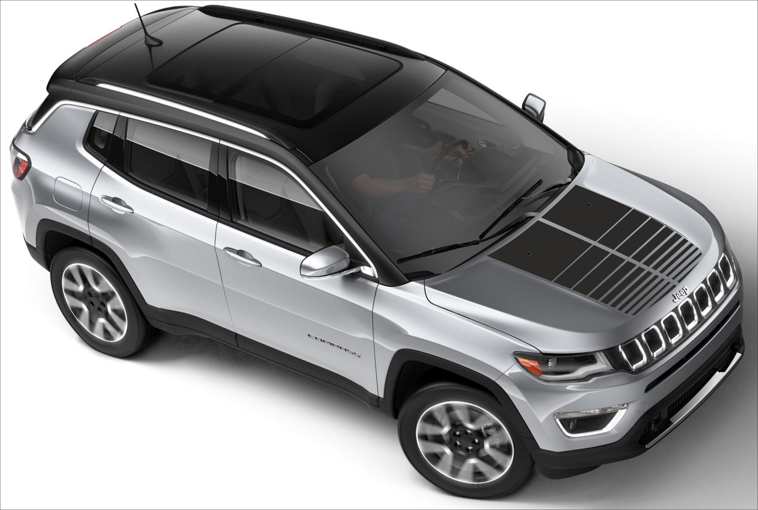 Hood Vinyl Decal Fits JEEP COMPASS 2017 2019 Sticker Graphics Kit Etsy