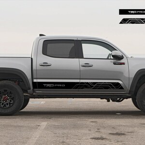NEW!!! TRD PRO!!! Side Rocker Panel Vinyl Decal fits Toyota Tacoma 2016 - 2021  Sticker Graphics Kit