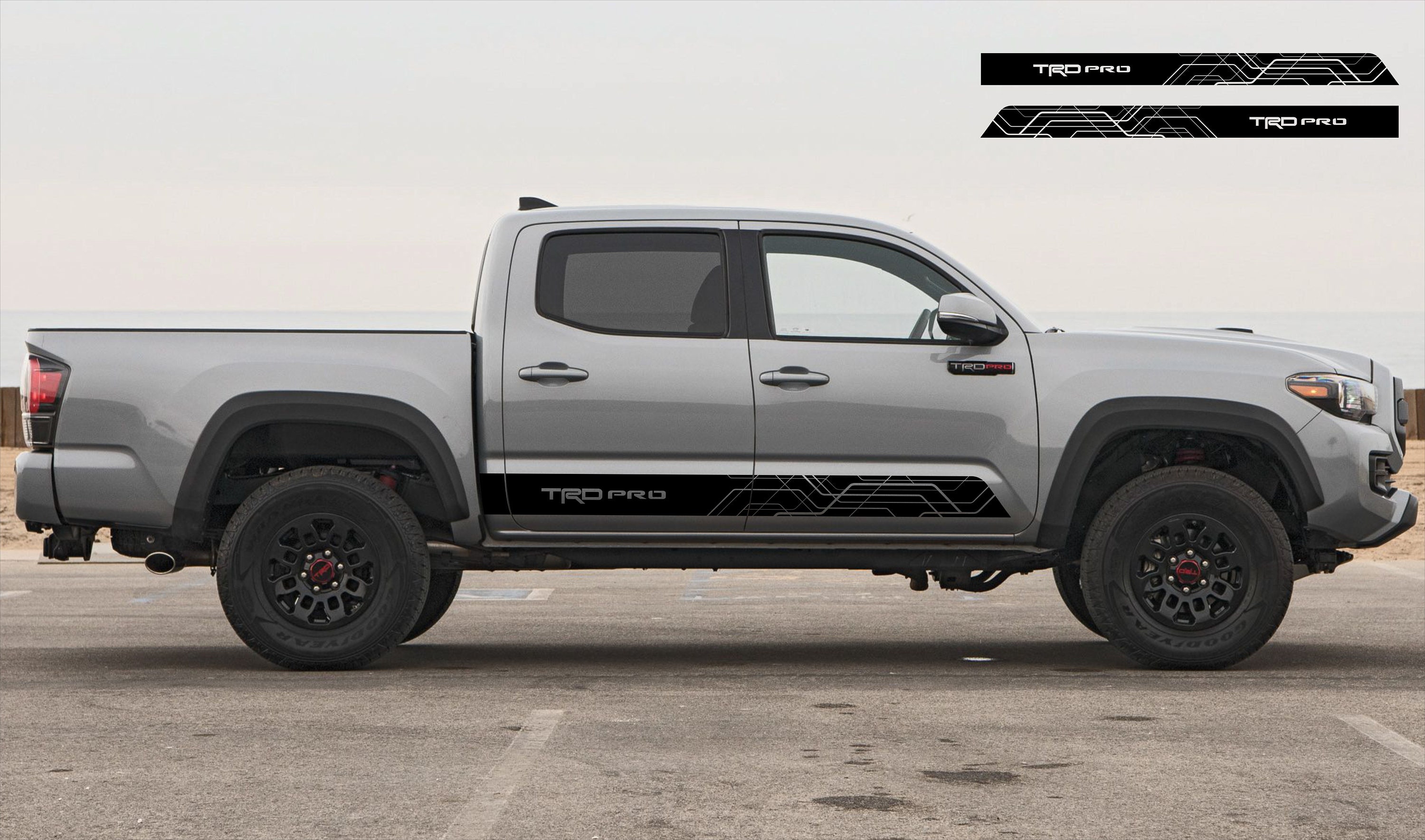 NEW!!! TRD PRO!!! Side Rocker Panel Vinyl Decal fits Toyota 2016