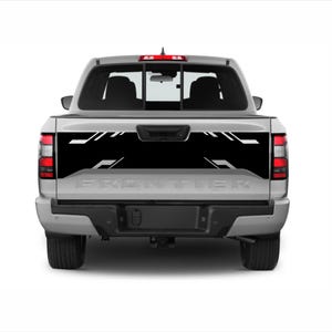 Premium achterklepstickers voor Nissan Frontier 2022-2025 – aangepaste vinylstickers, eenvoudig te installeren, weerbestendig en duurzaam ontwerp!