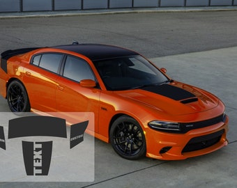 NEW! HOOD and TAILBAND Vinyl Decal Sticker Graphics Kit fits Dodge Charger 2015 - 2021