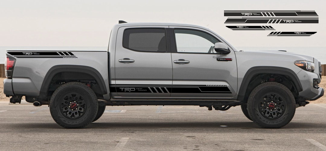New!!! TRD OFF ROAD!!! Rocker Panel and Bed Vinyl Decal Fits Toyota ...
