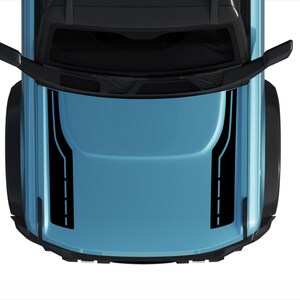 Hood graphic stickers Vinyl decals fits Ford Bronco 2021 - 2024