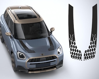 Premium Hood Decal for Mini Cooper S U25 Countryman 2025–2026 – Custom Vinyl Sticker