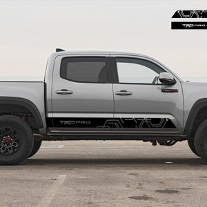 NEW!!! TRD PRO!!! Side Rocker Panel Vinyl Decal fits Toyota Tacoma 2016 - 2021  Sticker Graphics Kit