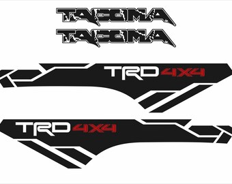 Truck Bed Stripes Vinyl Graphic Decals - Fits Toyota Tacoma Chevy Dodge 4x4
