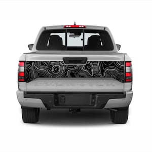 Premium achterklepstickers voor Nissan Frontier 2022-2025 – aangepaste vinylstickers, eenvoudig te installeren, weerbestendig en duurzaam ontwerp!