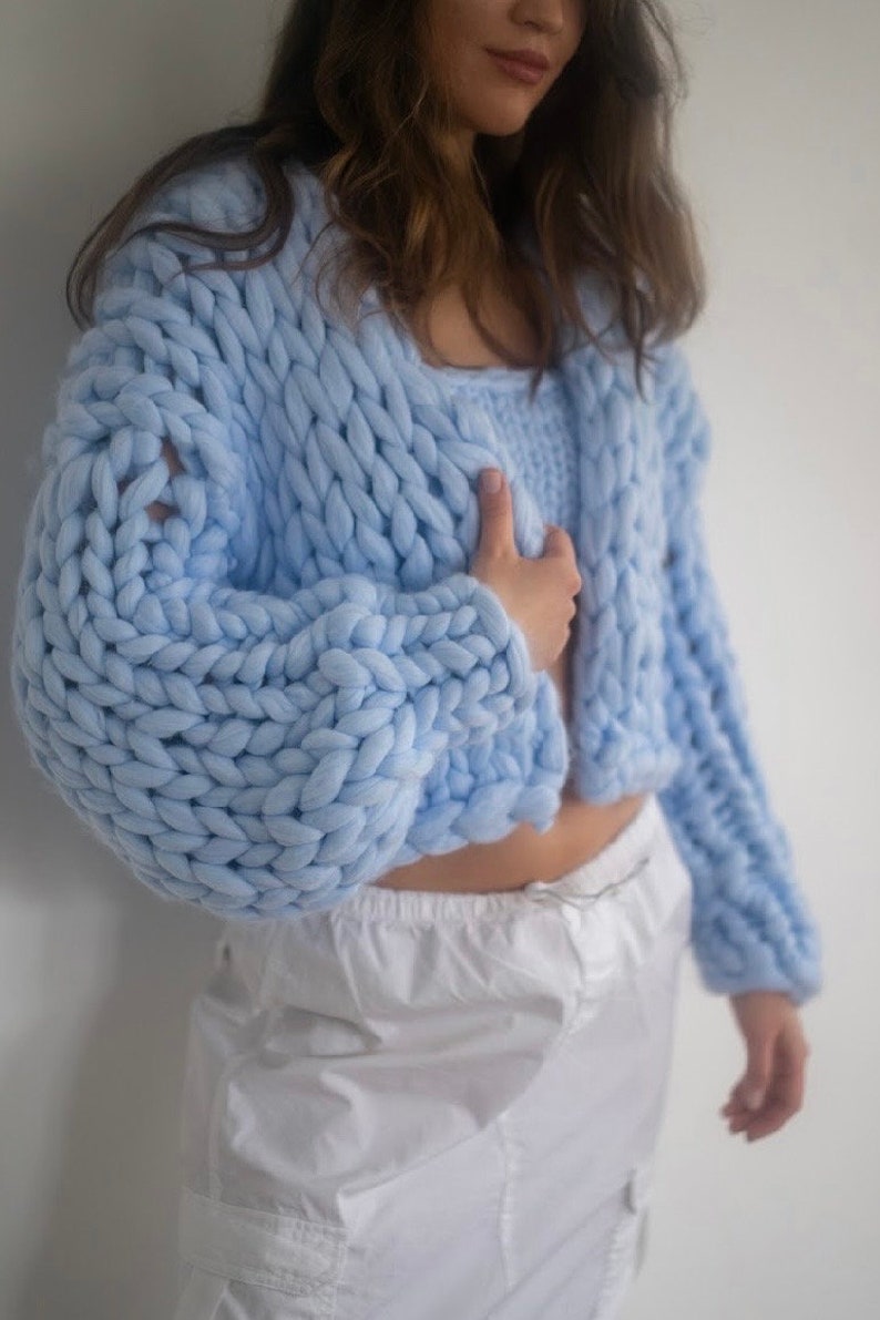 Chunky Cardigan, Chunky knit, Knit Cardigan, Woolen cardigan, Theme cardigan, Knit sweater, XXL yarn cardigan, Oversized Cardigan, Valentine image 3