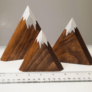 3 Pc. Mountains, Handmade Mountain Shelf Decor