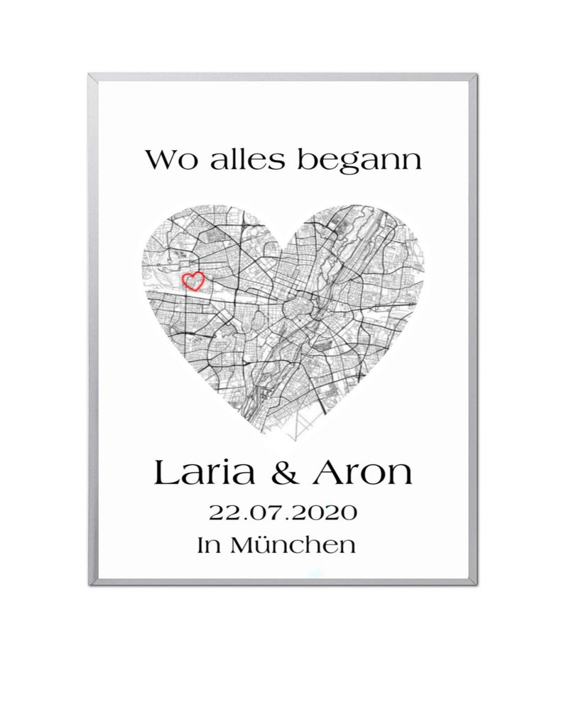 Personalisiertes Poster wo alles begann Etsy.de